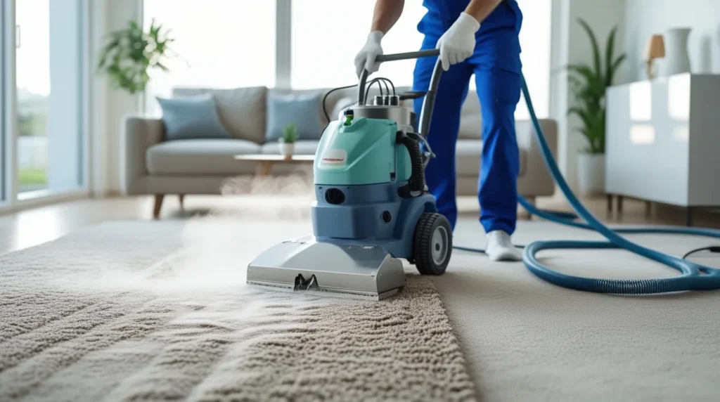 Carpet cleaning  process