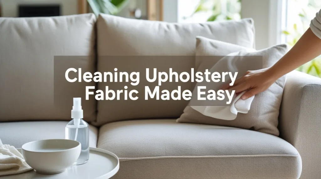 cleaning upholstery fabric