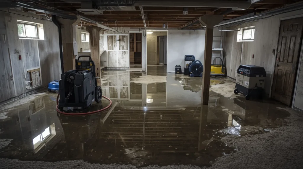 basement restoration water damage​